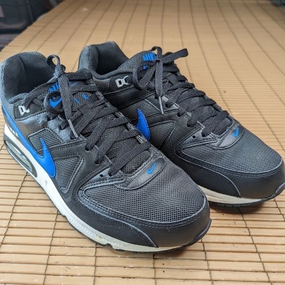 Nike Mens Air Max Command Sneakers Black & Blue [397689-094] Size US 11.5.  ,,,5 - Picture 1 of 10